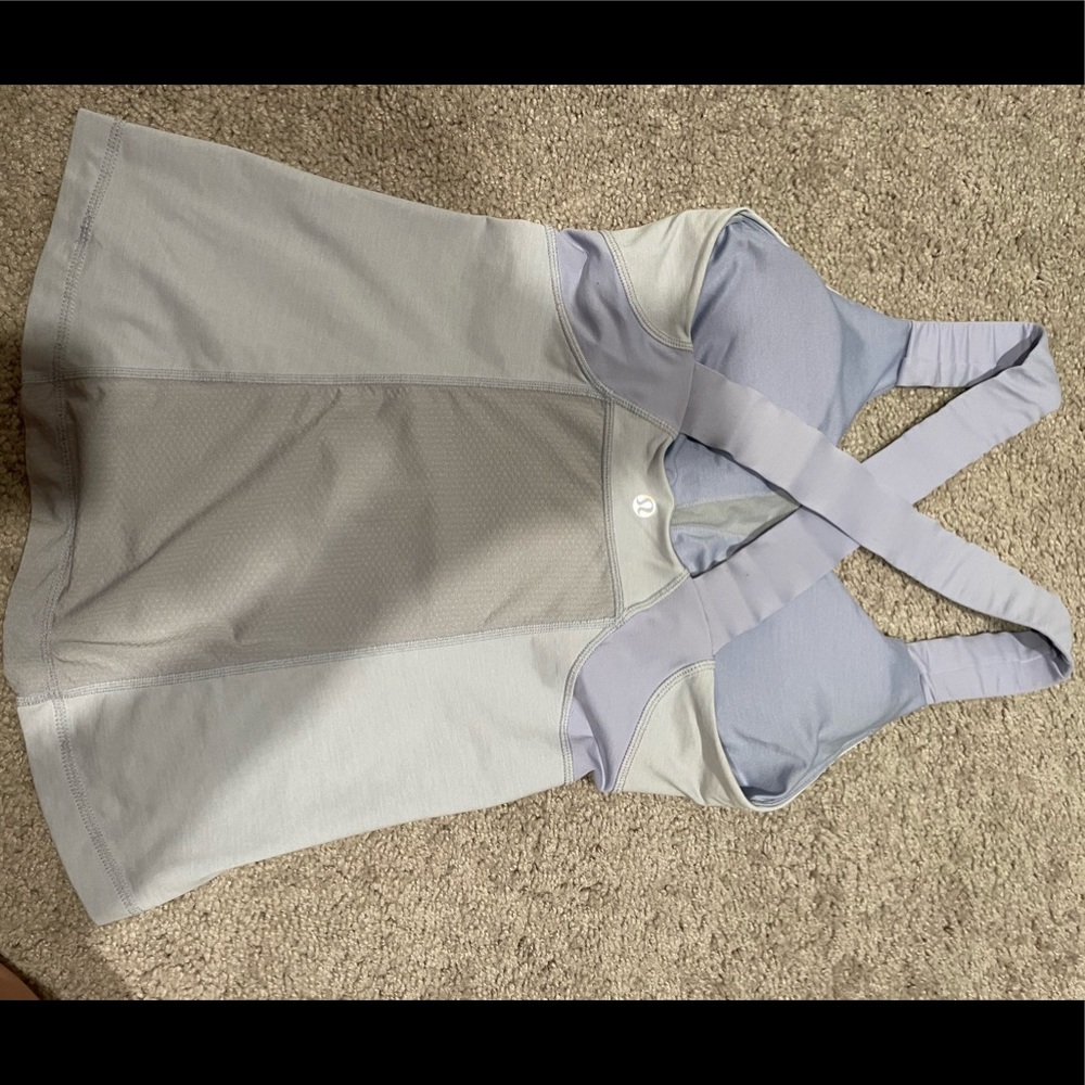Lululemon light blue tank